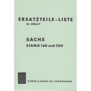 Sachs Stamo 160 und 200, Ersatzteil-Liste