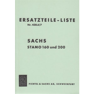 Sachs Stamo 160 und 200, Ersatzteil-Liste