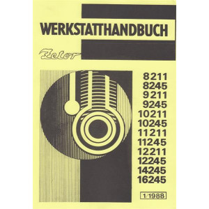 Zetor 8211, 8245, 8211, 9245, 10211, 10245, 11211, 11245, 12211, 12245, 14245, 16245 Werkstatthandbuch