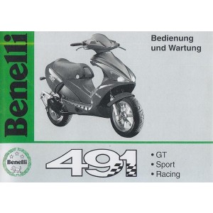 Benelli 491 GT, Sport und Racing, Bedienung und Wartung
