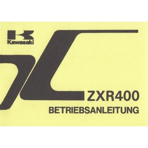 Kawasaki ZXR 400 - L 2, Betriebsanleitung