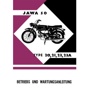 Jawa 50, Typ 20, 21, 23 A, 4 PS, Betriebsanleitung