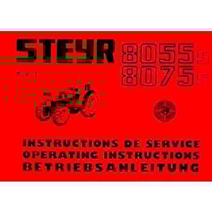 Steyr 8055s und 8075s Traktor Betriebsanleitung