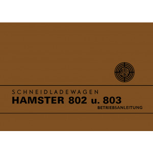Steyr Hamster 802 und 803 Betriebsanleitung