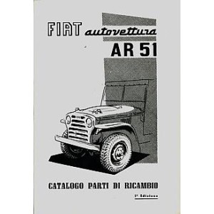 Fiat AR 51 Autovettura (ähnlich wie Jeep), Ersatzteilkatalog