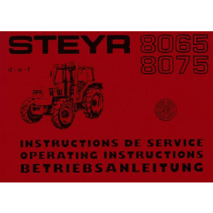 Steyr 8065 und 8075 Betriebsanleitung