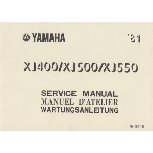 Yamaha XJ 400/ XJ 500/ XJ 550, Wartungsanleitung