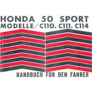 Honda 50 Sport Modelle C110 C111 C114 Fahrerhandbuch