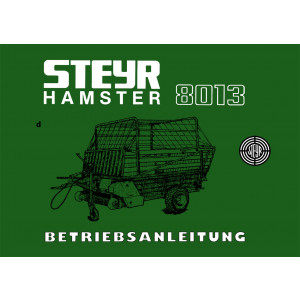 Steyr Hamster 8013 Betriebsanleitung