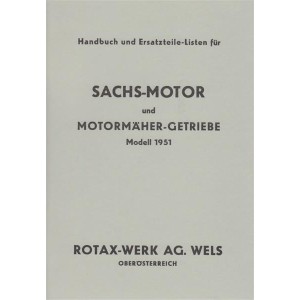 Sachs Motor und Motormäher-Getriebe, Handbuch und Ersatzteilliste