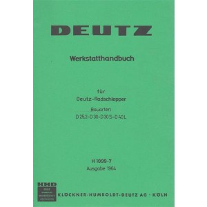 Deutz Radschlepper Werkstatthandbuch