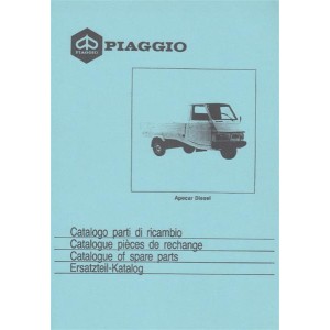 Piaggio Apecar Diesel, Ersatzteil-Katalog