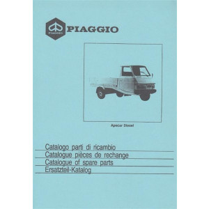 Piaggio Apecar Diesel Ersatzteilkatalog