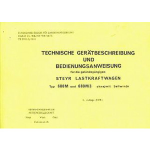 Steyr LKW geländegängig, Typ 680 M und 680 M 3, österr. Bundesheer, Betriebsanleitung