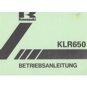 Kawasaki KLR 650 - C 1, Betriebsanleitung