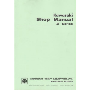 Kawasaki Z Series, Shop Manual
