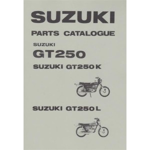 Suzuki GT 250, GT 250 K, GT 250 L, Parts Catalogue
