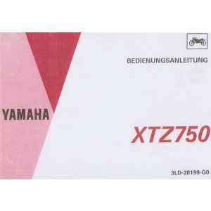 Yamaha XTZ750 Bedienungsanleitung