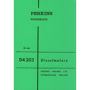 Perkins Dieselmotor D4.203, Betriebsanleitung