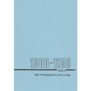Austin Morris 1300 - 1100 MK II, Betriebsanleitung