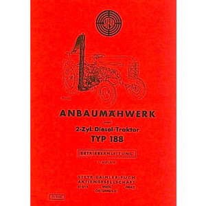 Steyr 188 Anbaumähwerk Betriebsanleitung