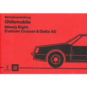 Oldsmobile Ninety Eight, Custom Cruiser & Delta 88, Betriebsanleitung