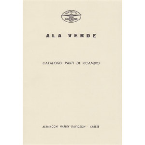 Harley-Davidson Aermacchi  Ala Verde, Catalogo parti di ricambio