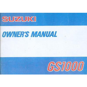 Suzuki GS1000 und GS1000H Owners Manual