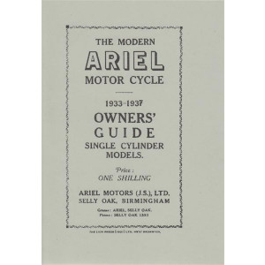 Ariel Single-Cylinder Models SV and OHV, 1933 - 1937, Owner's Guide