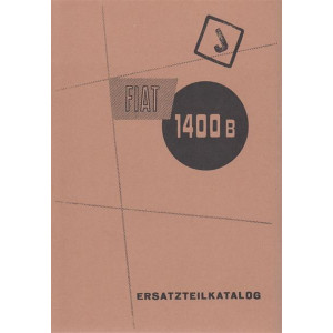 Fiat 1400 B, Ersatzteilkatalog