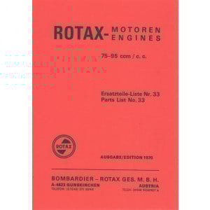 Rotax Motoren 75 - 95 ccm, Ersatzteile-Liste