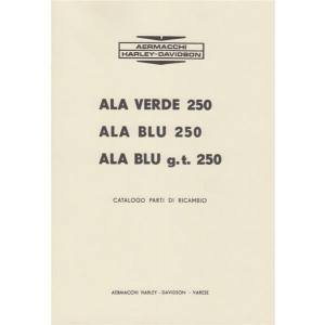 Harley-Davidson Aermacchi Ala 250 Verde/Blu, Ala Blu 250 und g.t., Catalogo parti di ricambio