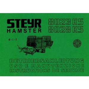 Steyr Hamster 8023 KS und 8028 KS Betriebsanleitung