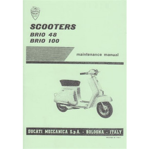 Ducati Scooters Brio 48 und Brio 100, 2-Takt, 3-Gang, Maintenance Manual