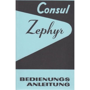 Ford Consul, Zephyr, Zodiac Mark II, Betriebsanleitung