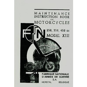 FN 250 350 450 Model XIII Maintenance Instructions