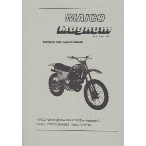 Maico Magnum 250, 400, 450 ccm Owner's Manual