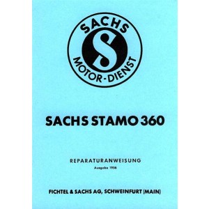 Sachs Stationärmotor Stamo 360, Zweitakt mit Schwungmagnetzünder, Fliehkraftkupplung und Getriebe, Reparaturanleitung Nr. 462.8