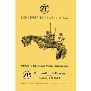 ZF A-23, Betriebsanleitung, Reparaturanleitung, Ersatzteilkatalog