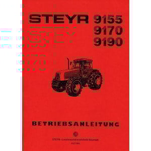 Steyr 9155 9170 9190 Traktor Betriebsanleitung