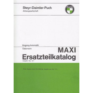 Puch Maxi, 1-Gang-Automatik, Ersatzteilkatalog, Österreich