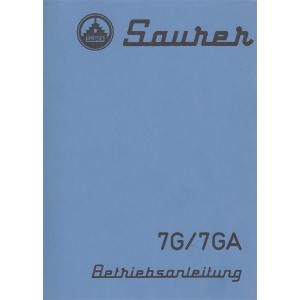 Saurer 7G / 7GA Betriebsanleitung