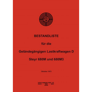 Steyr 680M und 680M3 Lastkraftwagen D Ersatzteilkatalog