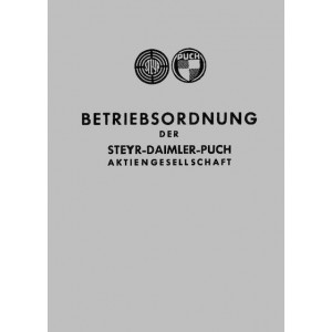 Betriebsordnung der Steyr-Daimler-Puch AG