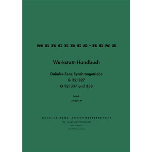 Mercedes-Benz G32/327, G32/337 und G32/338, Werkstatt-Handbuch