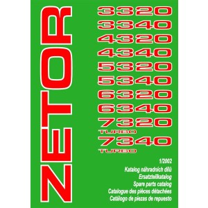 Zetor 3320, 3340, 4320, 4340, 5320, 5340, 6320, 6340, 7320, 7340 Ersatzteilkatalog