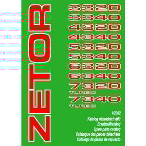 Zetor 3320, 3340, 4320, 4340, 5320, 5340, 6320, 6340, 7320, 7340 Ersatzteilkatalog