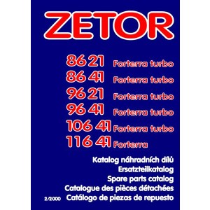 Zetor 8621, 8641, 9621, 9641, 10641, 11641 Forterra Ersatzteilkatalog