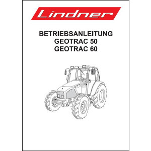 Lindner Geotrac 50, Geotrac 60 Betriebsanleitung