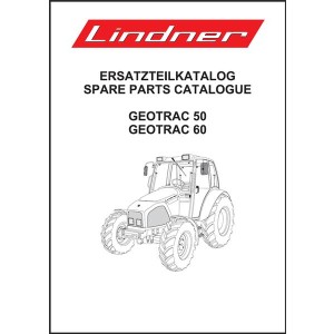 Lindner Geotrac 50, Geotrac 60 Ersatzteilkatalog